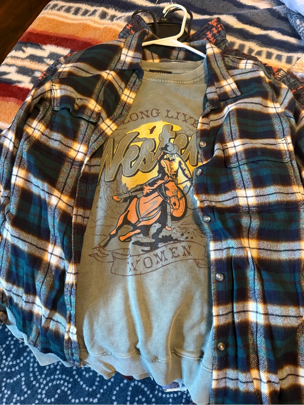Zutter Brand Sage Green 'Western' Graphic Sweatshirt - Picture 4 of 4